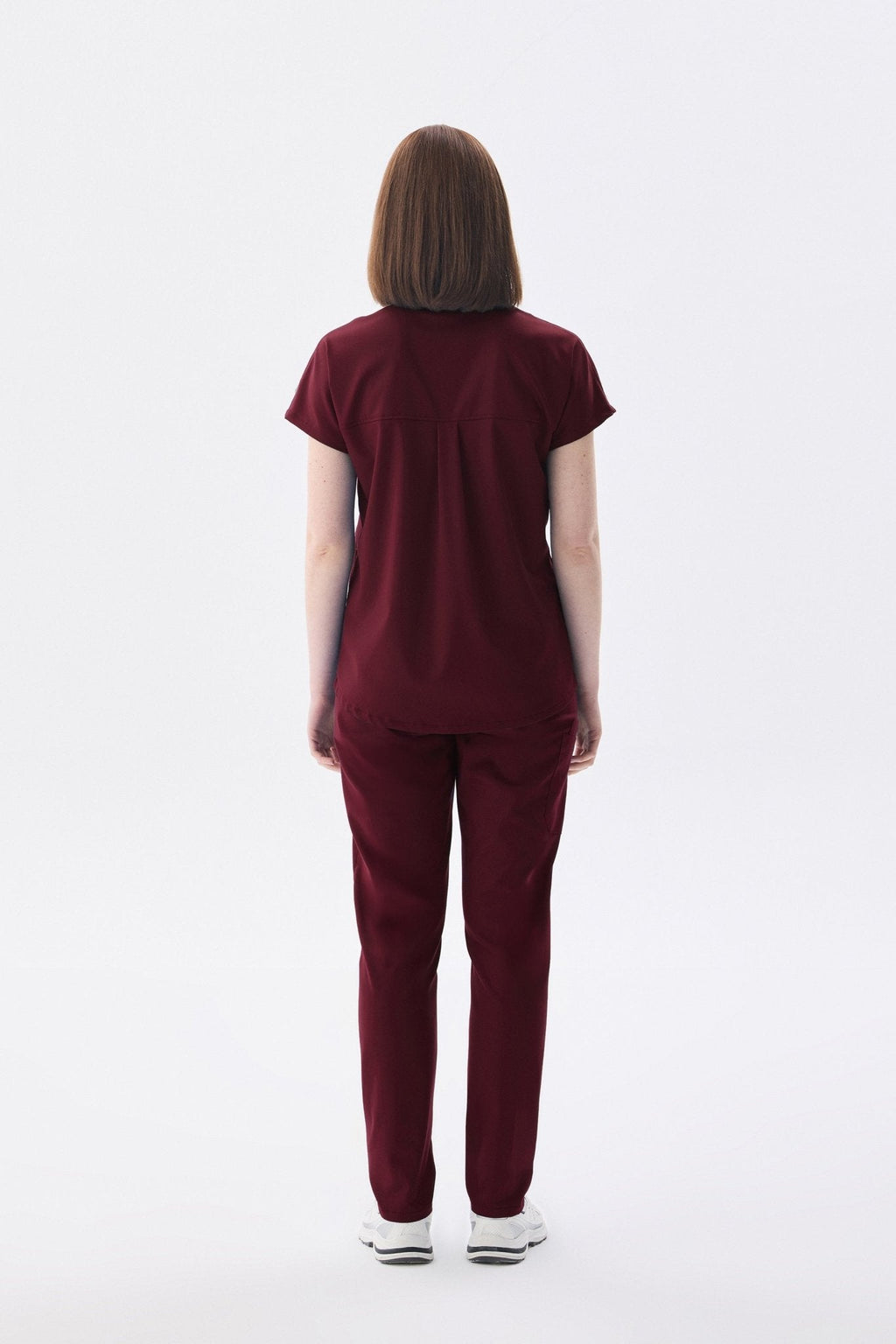 N O V A | Bordo Premium Likralı Üniforma Takımı - Class ÜniformaMedikal Scrubs
