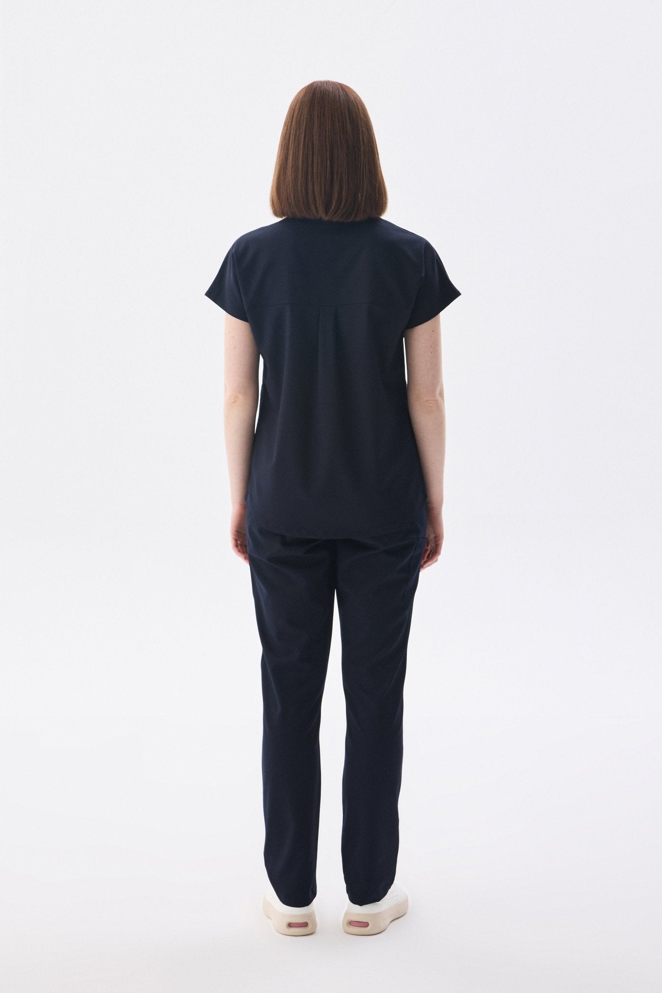 N O V A | Lacivert Premium Likralı Üniforma Takımı - Class ÜniformaMedikal Scrubs