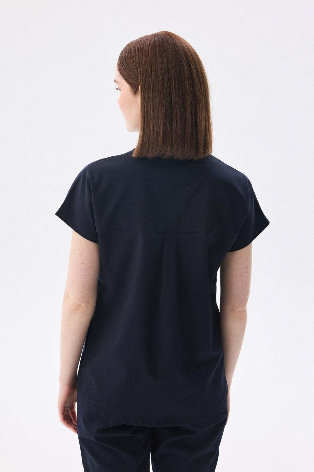 N O V A | Lacivert Premium Likralı Üniforma Takımı - Class ÜniformaMedikal Scrubs