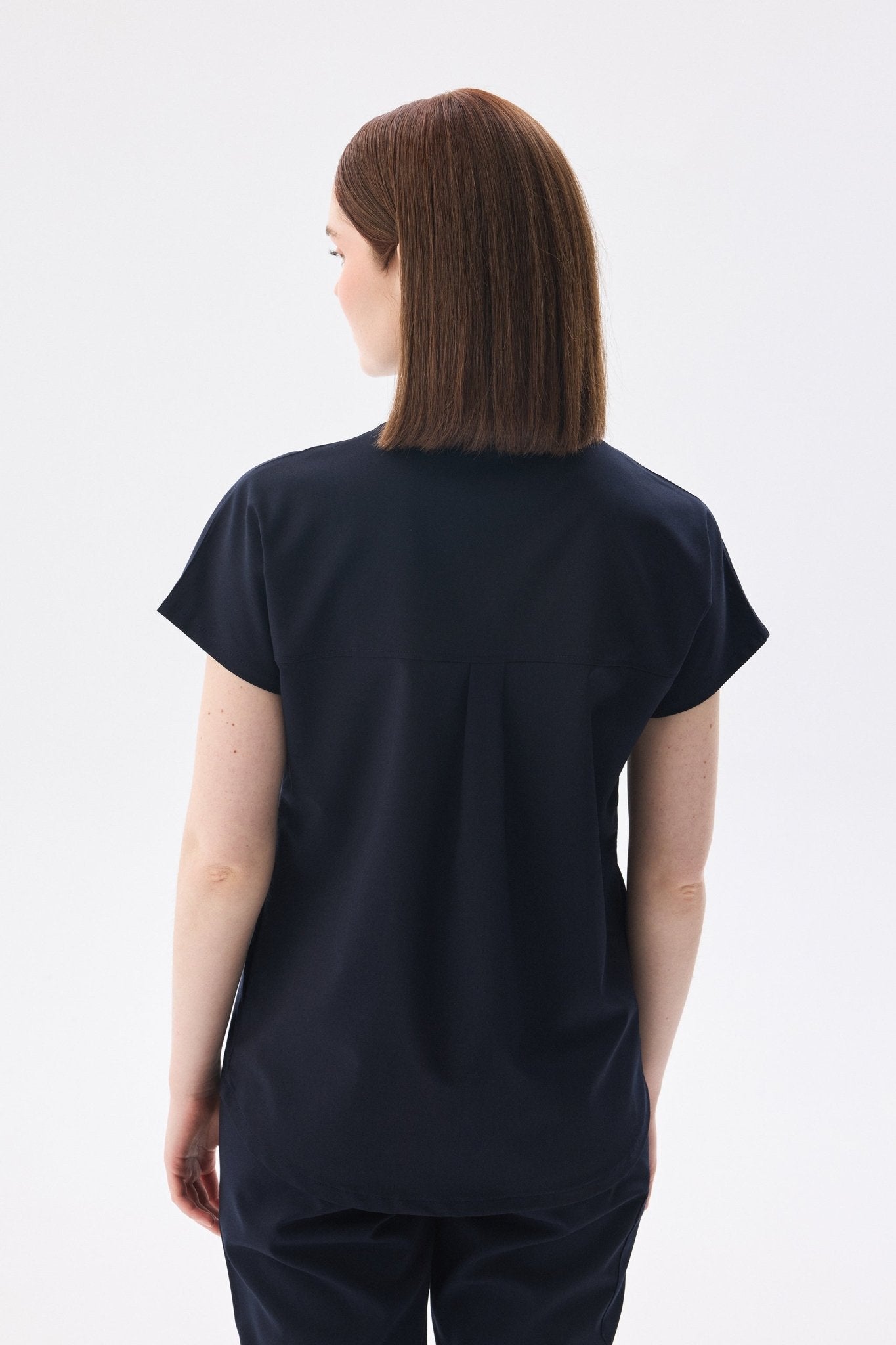 N O V A | Lacivert Premium Likralı Üniforma Takımı - Class ÜniformaMedikal Scrubs